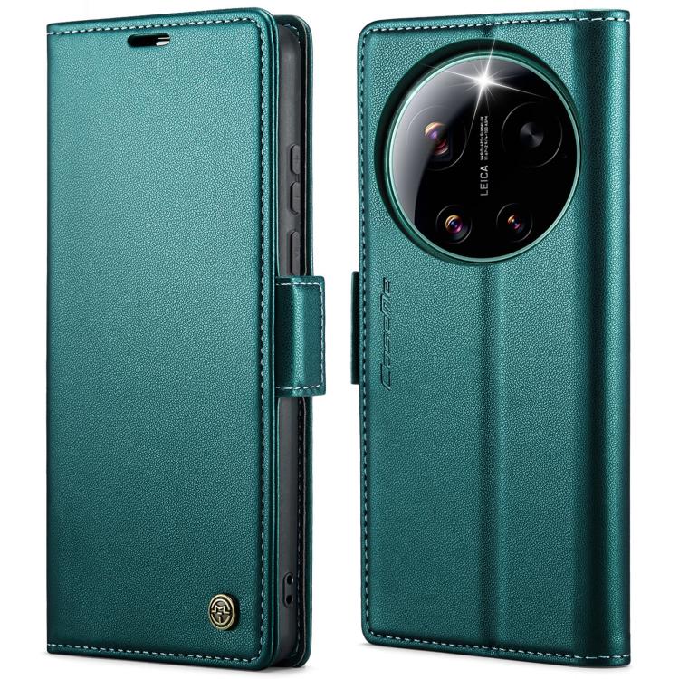 For Xiaomi 17 Ultra CaseMe 023 Butterfly Buckle Litchi Texture RFID Anti-theft Leather Phone Case(Green)
For Xiaomi 17 Ultra CaseMe 023 Butterfly Buckle Litchi Texture RFID Anti-theft Leather Phone Case(Green)