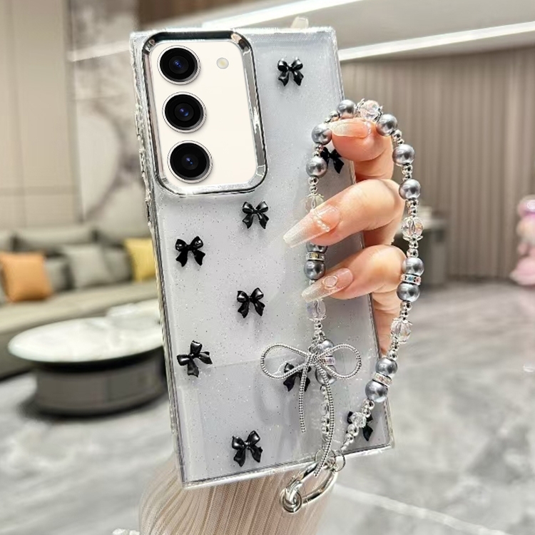 For Samsung Galaxy S23+ 5G Little Fresh Bow Bracelet Chain TPU Phone Case(Black)
For Samsung Galaxy S23+ 5G Little Fresh Bow Bracelet Chain TPU Phone Case(Black)