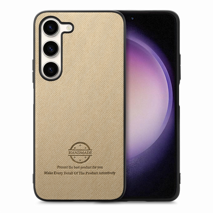 For Samsung Galaxy S23+ 5G Twill Fabric Leather Skin Back Phone Case(Khaki)
For Samsung Galaxy S23+ 5G Twill Fabric Leather Skin Back Phone Case(Khaki)