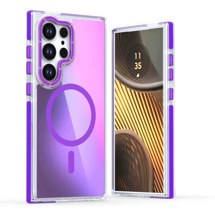 For Samsung Galaxy S25 Ultra 5G Dual-Color Gradient Discolor MagSafe Phone Case(Purple)
For Samsung Galaxy S25 Ultra 5G Dual-Color Gradient Discolor MagSafe Phone Case(Purple)