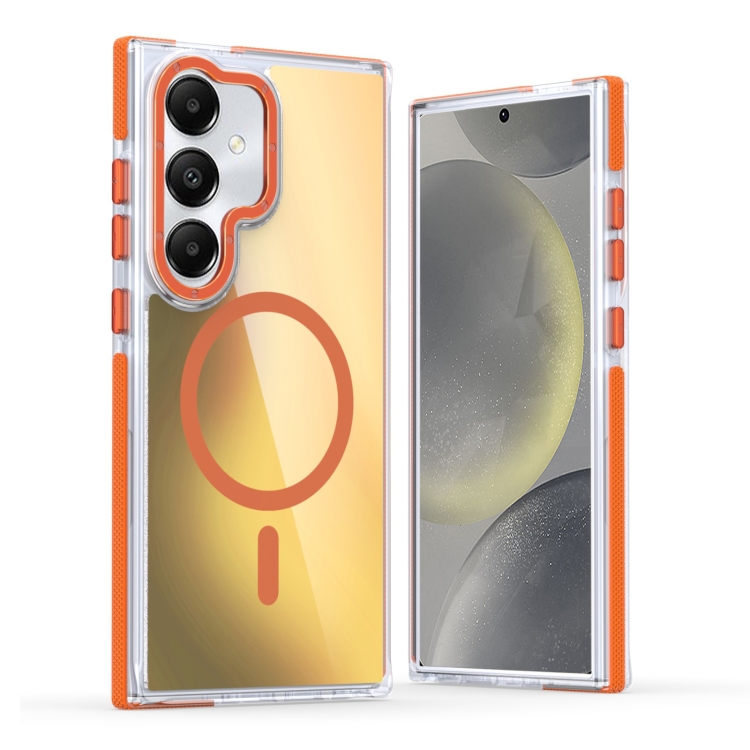 For Samsung Galaxy S25+ 5G Dual-Color Gradient Discolor MagSafe Phone Case(Orange)
For Samsung Galaxy S25+ 5G Dual-Color Gradient Discolor MagSafe Phone Case(Orange)