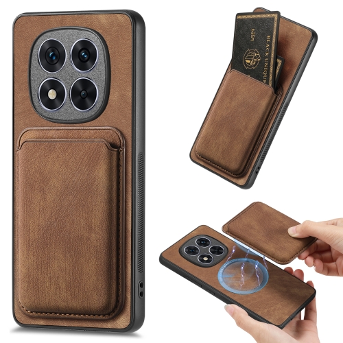 For Xiaomi Redmi Note 14 Pro 5G Retro Leather Card Bag Magnetic Phone Case(Brown)
For Xiaomi Redmi Note 14 Pro 5G Retro Leather Card Bag Magnetic Phone Case(Brown)