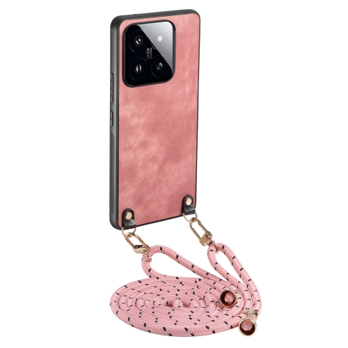 For Xiaomi 14 Vintage Leather PC Back Cover Phone Case with Crossbody Strap(Pink)
For Xiaomi 14 Vintage Leather PC Back Cover Phone Case with Crossbody Strap(Pink)