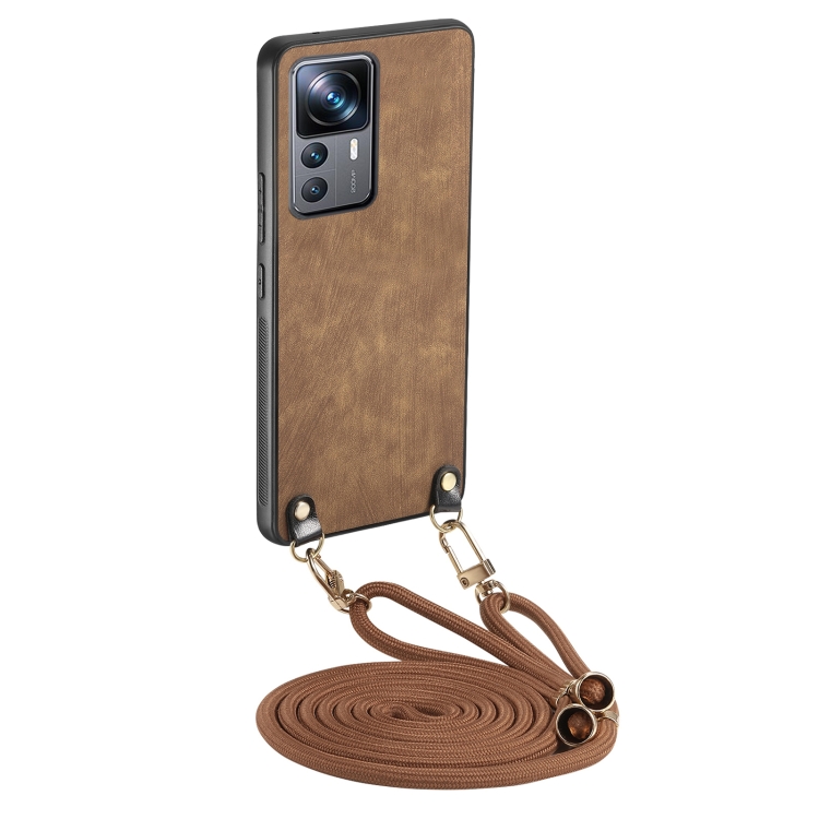 For Xiaomi 12T Vintage Leather PC Back Cover Phone Case with Crossbody Strap(Brown)
For Xiaomi 12T Vintage Leather PC Back Cover Phone Case with Crossbody Strap(Brown)