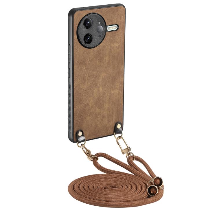 For Redmi K80 Pro / Poco F7 Ultra Vintage Leather PC Back Cover Phone Case with Crossbody Strap(Brown)
For Redmi K80 Pro / Poco F7 Ultra Vintage Leather PC Back Cover Phone Case with Crossbody Strap(Brown)