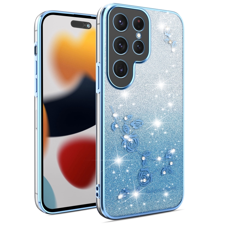 For Samsung Galaxy S25 Ultra 5G Gradient Glitter Flower All-inclusive Phone Case(Blue)
For Samsung Galaxy S25 Ultra 5G Gradient Glitter Flower All-inclusive Phone Case(Blue)