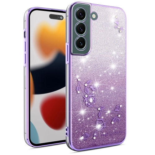 For Samsung Galaxy S22 5G Gradient Glitter Flower All-inclusive Phone Case(Purple)
For Samsung Galaxy S22 5G Gradient Glitter Flower All-inclusive Phone Case(Purple)