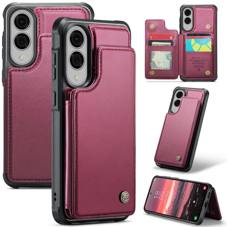 For Samsung Galaxy S25 Edge 5G CaseMe C22 Card Slots Holder RFID Anti-theft Phone Case(Red)
For Samsung Galaxy S25 Edge 5G CaseMe C22 Card Slots Holder RFID Anti-theft Phone Case(Red)