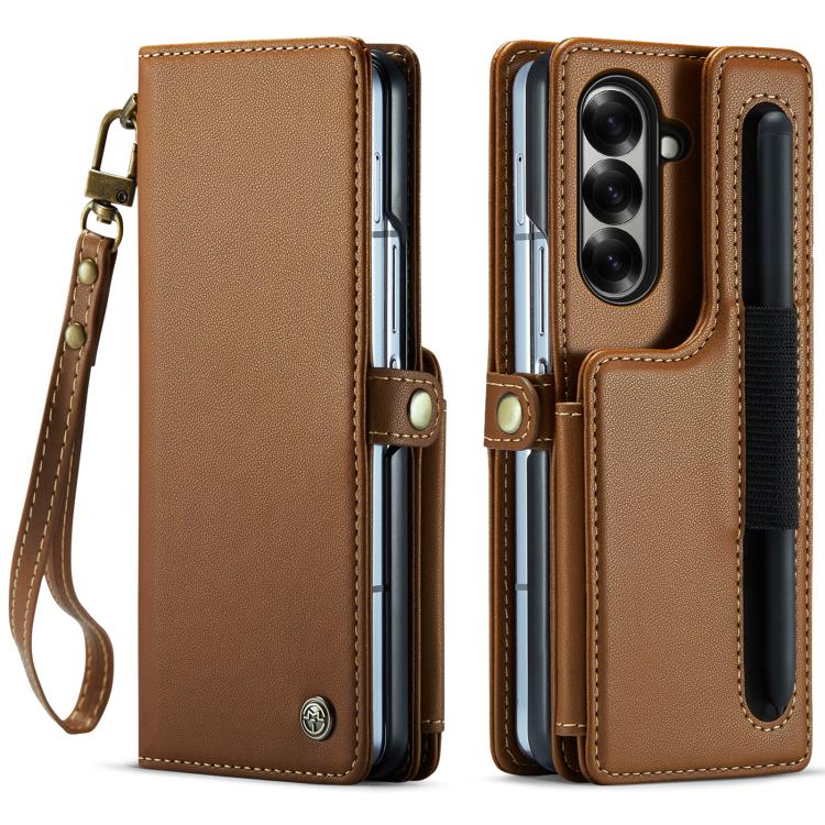 For Samsung Galaxy Z Fold7 CaseMe C22 Card Slots Holder RFID Anti-theft Phone Case(Brown)
For Samsung Galaxy Z Fold7 CaseMe C22 Card Slots Holder RFID Anti-theft Phone Case(Brown)