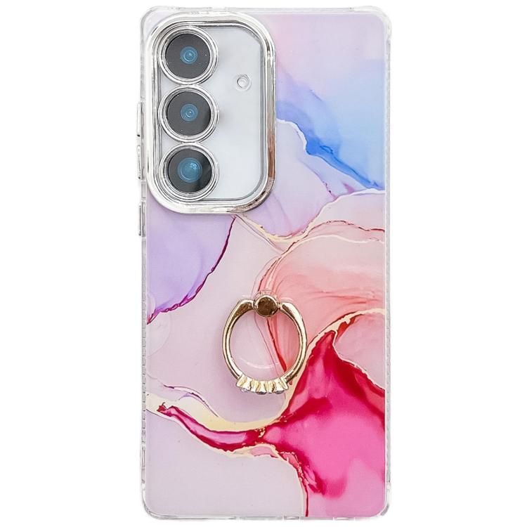 For Samsung Galaxy S24+ 5G Electroplated Marble Texture Ring Holder Phone Case(Red S7)
For Samsung Galaxy S24+ 5G Electroplated Marble Texture Ring Holder Phone Case(Red S7)