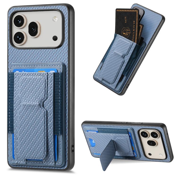 For Honor 600 Pro Global Carbon Fiber Fold Stand Elastic Card Bag Phone Case(Blue)
For Honor 600 Pro Global Carbon Fiber Fold Stand Elastic Card Bag Phone Case(Blue)