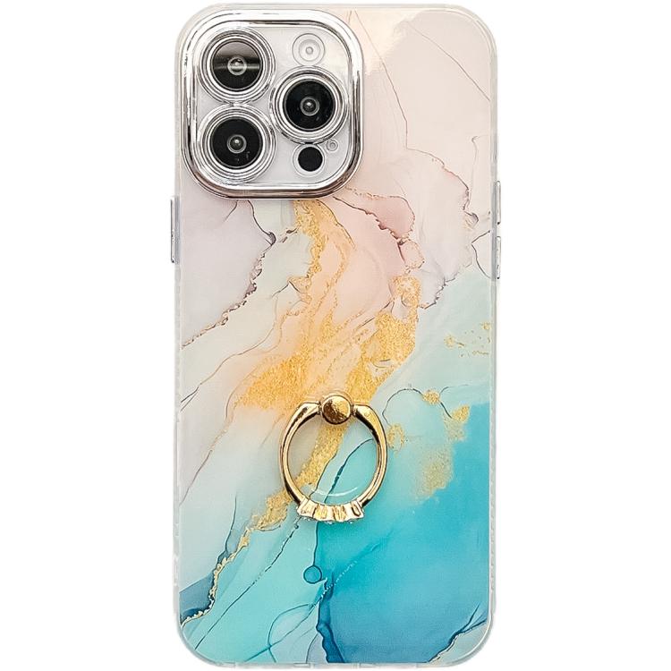 For iPhone 15 Pro Max Electroplated Marble Texture Ring Holder Phone Case(Yellow Green S13)
For iPhone 15 Pro Max Electroplated Marble Texture Ring Holder Phone Case(Yellow Green S13)