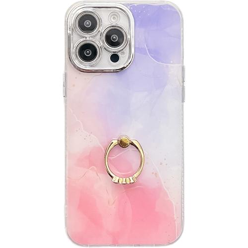 For iPhone 14 Pro Electroplated Marble Texture Ring Holder Phone Case(Purple Pink S14)
For iPhone 14 Pro Electroplated Marble Texture Ring Holder Phone Case(Purple Pink S14)