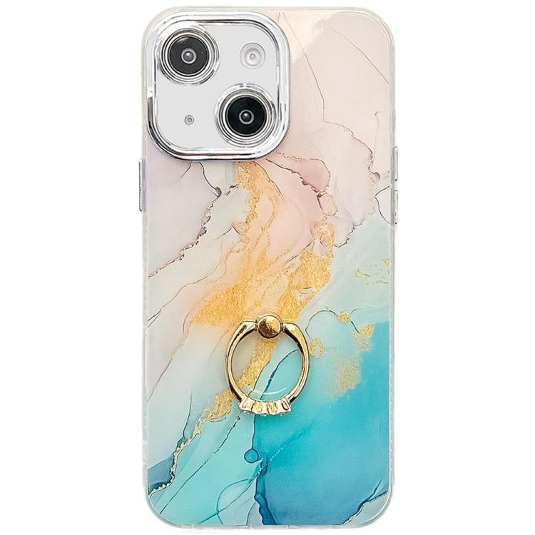 For iPhone 13 Electroplated Marble Texture Ring Holder Phone Case(Yellow Green S13)
For iPhone 13 Electroplated Marble Texture Ring Holder Phone Case(Yellow Green S13)