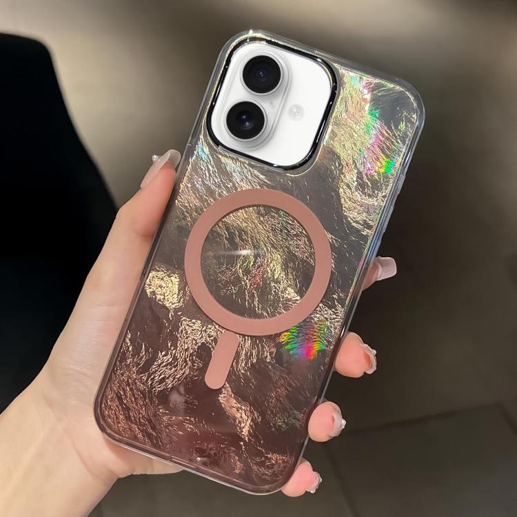 For iPhone 16 Plating Gradient Glacier Texture MagSafe Phone Case(Titanium Gold)
For iPhone 16 Plating Gradient Glacier Texture MagSafe Phone Case(Titanium Gold)