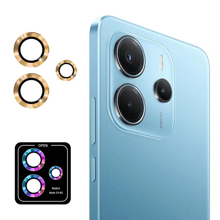 For Redmi Note 14 4G Global ENKAY Hat-Prince 9H Rear Camera Lens Aluminium Alloy Tempered Glass Film(Golden)
For Redmi Note 14 4G Global ENKAY Hat-Prince 9H Rear Camera Lens Aluminium Alloy Tempered Glass Film(Golden)