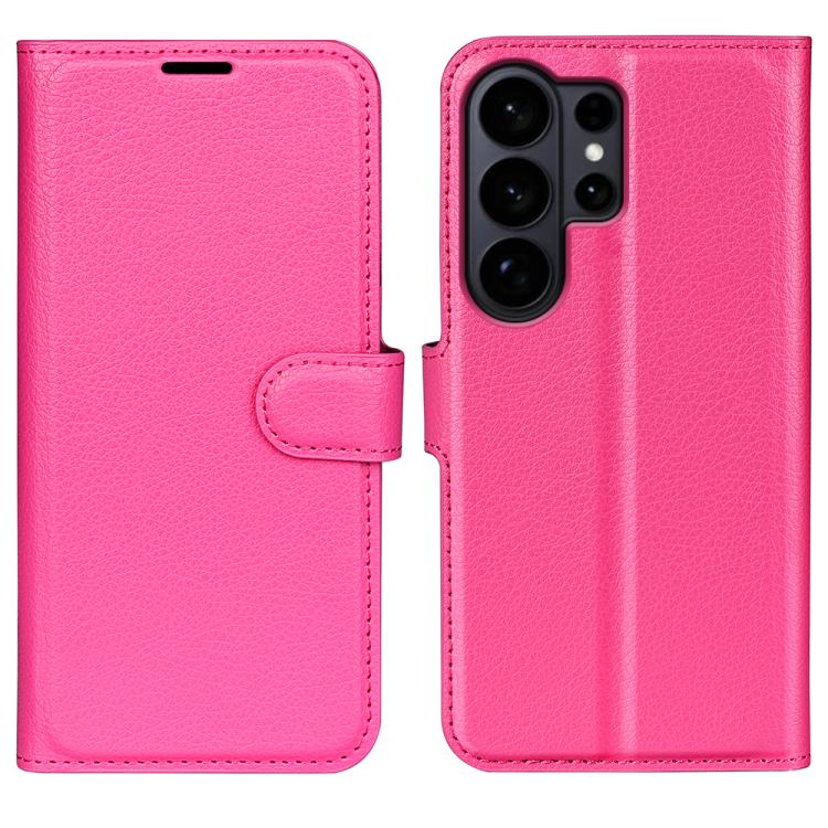 For Samsung Galaxy S26 Ultra 5G Litchi Texture Horizontal Flip Leather Phone Case with Holder(Rose Red)
For Samsung Galaxy S26 Ultra 5G Litchi Texture Horizontal Flip Leather Phone Case with Holder(Rose Red)