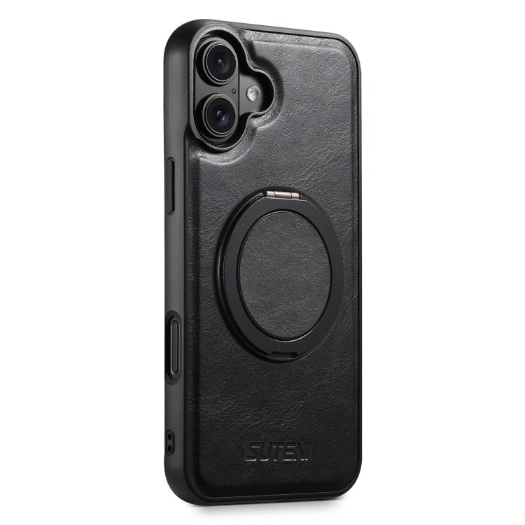 For iPhone 18 Suteni G3 Oil Wax 360 Rotation Holder MagSafe Back Phone Case(Black)
For iPhone 18 Suteni G3 Oil Wax 360 Rotation Holder MagSafe Back Phone Case(Black)
