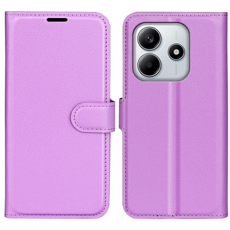 For Redmi Note 14 4G 163.25mm Litchi Texture Horizontal Flip Leather Phone Case with Holder(Purple)
For Redmi Note 14 4G 163.25mm Litchi Texture Horizontal Flip Leather Phone Case with Holder(Purple)