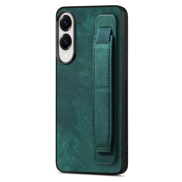 For Samsung Galaxy S25 Edge 5G Retro Wristband Holder Leather Back Phone Case(Green)
For Samsung Galaxy S25 Edge 5G Retro Wristband Holder Leather Back Phone Case(Green)