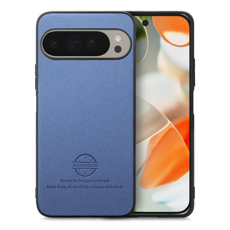 For Google Pixel 10 Pro XL Twill Fabric Leather Skin Back Phone Case(Blue)
For Google Pixel 10 Pro XL Twill Fabric Leather Skin Back Phone Case(Blue)