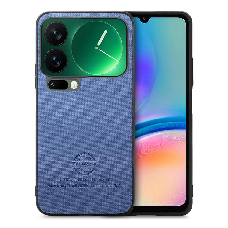 For Xiaomi 17 Pro Max Twill Fabric Leather Skin Back Phone Case(Blue)
For Xiaomi 17 Pro Max Twill Fabric Leather Skin Back Phone Case(Blue)