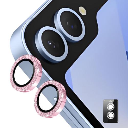 For Samsung Galaxy Z Flip7 ENKAY Hat-Prince 9H Rear Camera Lens Glitter Aluminium Alloy Tempered Glass Film(Pink)
For Samsung Galaxy Z Flip7 ENKAY Hat-Prince 9H Rear Camera Lens Glitter Aluminium Alloy Tempered Glass Film(Pink)