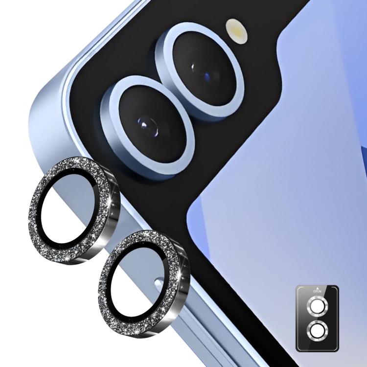 For Samsung Galaxy Z Flip7 ENKAY Hat-Prince 9H Rear Camera Lens Glitter Aluminium Alloy Tempered Glass Film(Black)
For Samsung Galaxy Z Flip7 ENKAY Hat-Prince 9H Rear Camera Lens Glitter Aluminium Alloy Tempered Glass Film(Black)