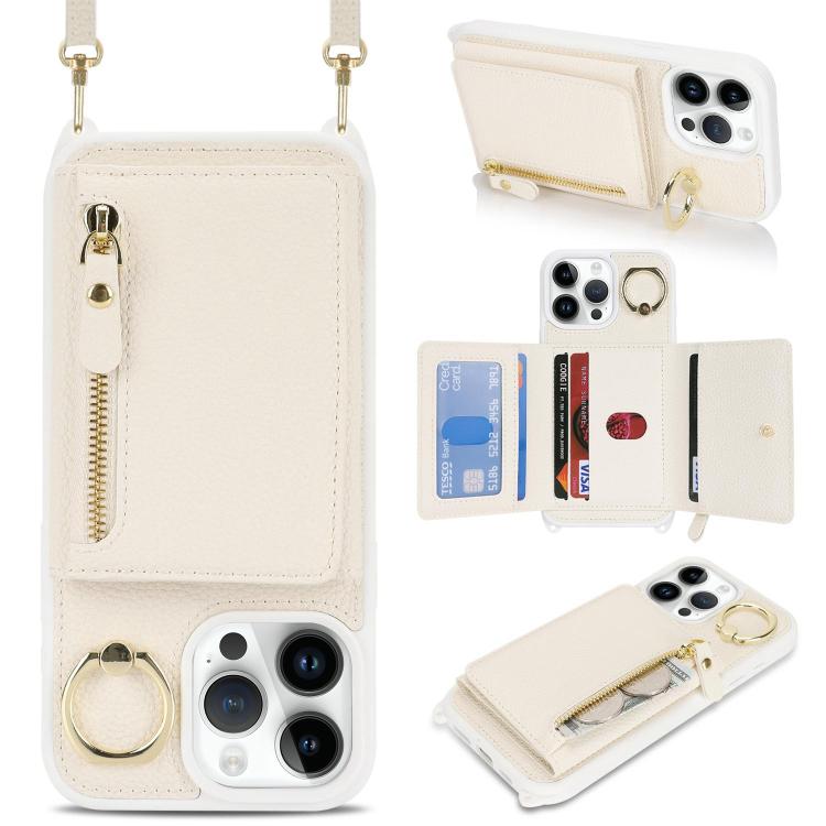 For iPhone 13 Pro Max / 12 Pro Max Crossbody Zipper Wallet Ring Holder Litchi Leather Phone Case(Apricot)
For iPhone 13 Pro Max / 12 Pro Max Crossbody Zipper Wallet Ring Holder Litchi Leather Phone Case(Apricot)