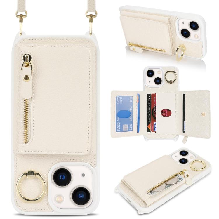 For iPhone 14 / 13 Crossbody Zipper Wallet Ring Holder Litchi Leather Phone Case(Apricot)
For iPhone 14 / 13 Crossbody Zipper Wallet Ring Holder Litchi Leather Phone Case(Apricot)
