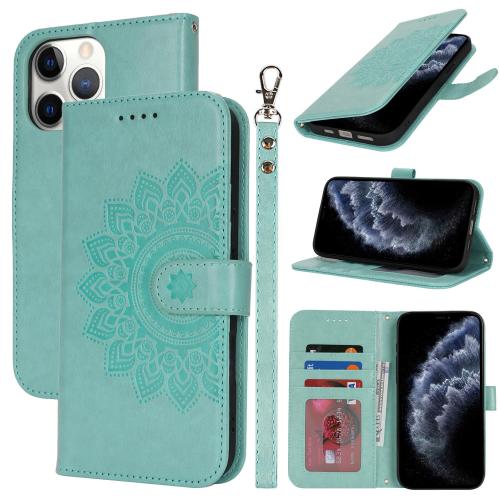 For iPhone 11 Pro Double Fold Printed Embossing Leather Phone Case(Mint Green)
For iPhone 11 Pro Double Fold Printed Embossing Leather Phone Case(Mint Green)