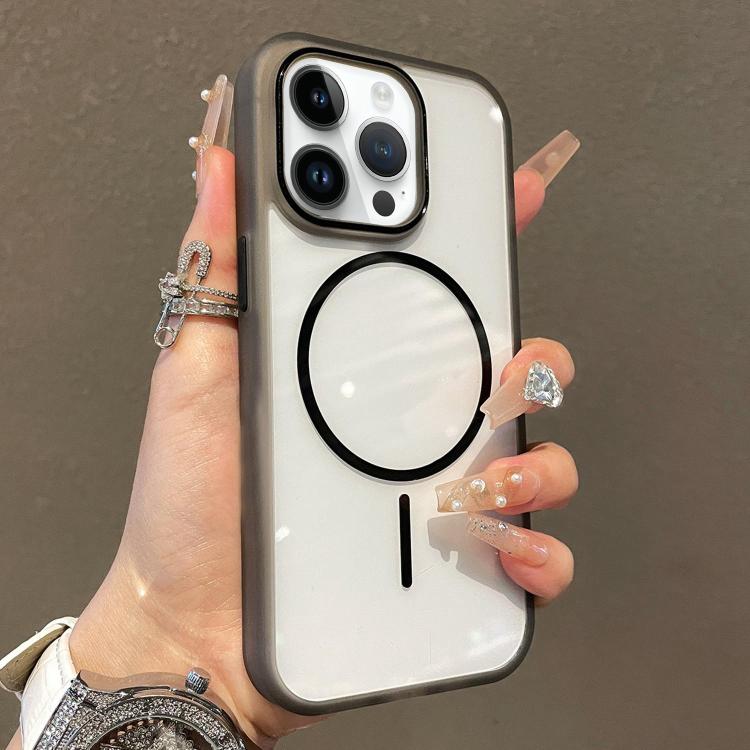 For iPhone 14 Pro Translucent Armor MagSafe N52 Thin Circle Phone Case(Transparent Black)
For iPhone 14 Pro Translucent Armor MagSafe N52 Thin Circle Phone Case(Transparent Black)