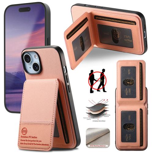 For iPhone 14 Twill Fabric Leather Vertical Flip RFID Card Bag Phone Case(Pink)
For iPhone 14 Twill Fabric Leather Vertical Flip RFID Card Bag Phone Case(Pink)