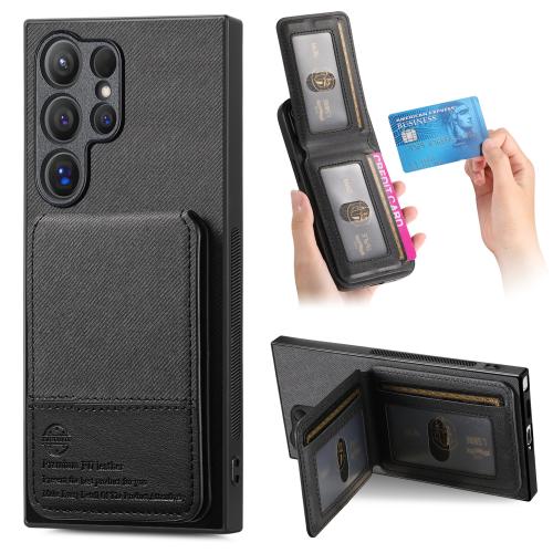 For Samsung Galaxy S24 Ultra 5G Twill Fabric Leather Vertical Flip RFID Card Bag Phone Case(Black)
For Samsung Galaxy S24 Ultra 5G Twill Fabric Leather Vertical Flip RFID Card Bag Phone Case(Black)