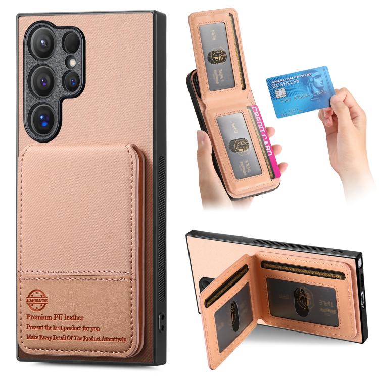 For Samsung Galaxy S23 Ultra 5G Twill Fabric Leather Vertical Flip RFID Card Bag Phone Case(Pink)
For Samsung Galaxy S23 Ultra 5G Twill Fabric Leather Vertical Flip RFID Card Bag Phone Case(Pink)