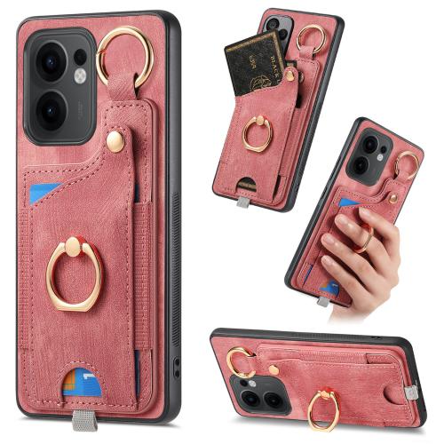 For OPPO Reno13 F Retro Skin-feel Ring Card Bag Phone Case with Hang Loop(Pink)
For OPPO Reno13 F Retro Skin-feel Ring Card Bag Phone Case with Hang Loop(Pink)