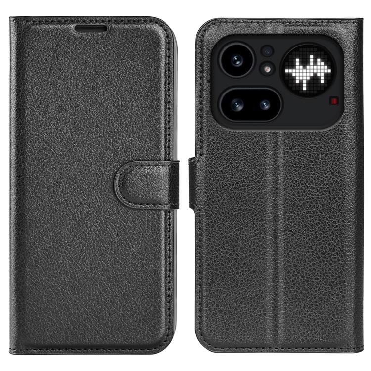 For Nothing Phone 4a Pro Litchi Texture Horizontal Flip Leather Phone Case with Holder(Black)
For Nothing Phone 4a Pro Litchi Texture Horizontal Flip Leather Phone Case with Holder(Black)