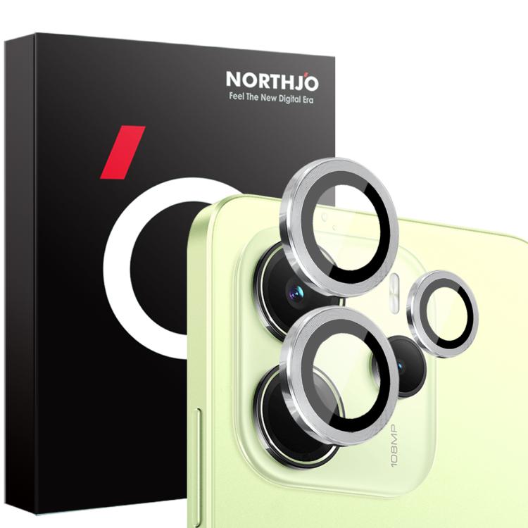 For Xiaomi Redmi Note 14 4G 164.84mm NORTHJO Camera Lens Protector CD Metal Ring Tempered Glass Film(Silver)
For Xiaomi Redmi Note 14 4G 164.84mm NORTHJO Camera Lens Protector CD Metal Ring Tempered Glass Film(Silver)