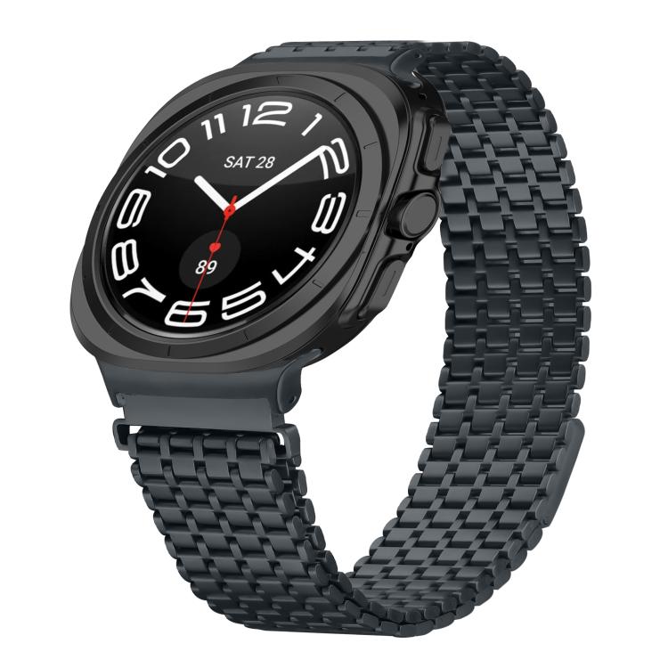 For Samsung Galaxy Watch Ultra 47mm Nine-beads Magnetic Buckle Stainless Steel Watch Band(Titanium Grey)
For Samsung Galaxy Watch Ultra 47mm Nine-beads Magnetic Buckle Stainless Steel Watch Band(Titanium Grey)