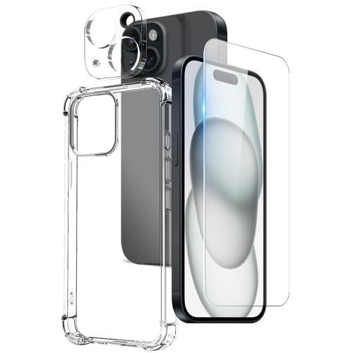 For iPhone 15 Plus NORTHJO 3 in 1 TPU Airbag Shockproof Phone Case with Screen Protector Lens Film(Clear)
For iPhone 15 Plus NORTHJO 3 in 1 TPU Airbag Shockproof Phone Case with Screen Protector Lens Film(Clear)