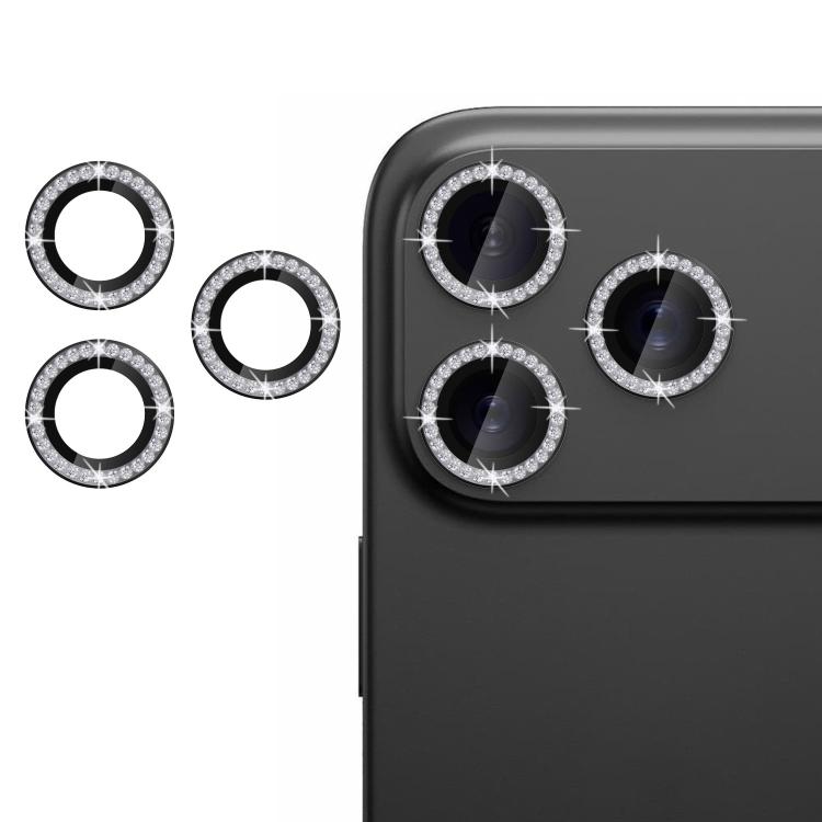 For iPhone 17 Pro Kalebol Individual Camera Lens Diamond Ring Protector(Black)
For iPhone 17 Pro Kalebol Individual Camera Lens Diamond Ring Protector(Black)