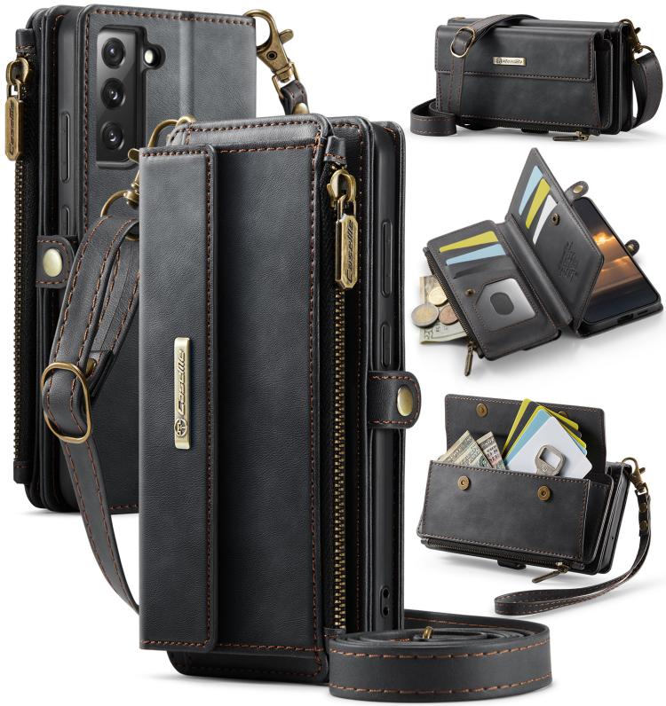 For Samsung Galaxy S22 5G CaseMe C39 RFID Blocking Zipper Wallet Leather Phone Case with Crossbody Strap(Black)
For Samsung Galaxy S22 5G CaseMe C39 RFID Blocking Zipper Wallet Leather Phone Case with Crossbody Strap(Black)
