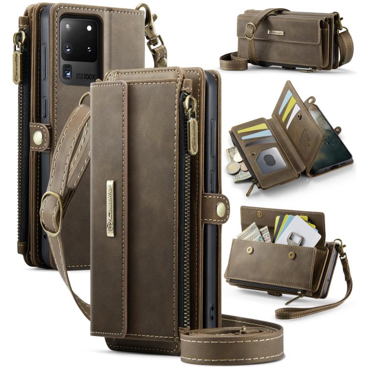 For Samsung Galaxy S20 Ultra 5G CaseMe C39 RFID Blocking Zipper Wallet Leather Phone Case with Crossbody Strap(Coffee)
For Samsung Galaxy S20 Ultra 5G CaseMe C39 RFID Blocking Zipper Wallet Leather Phone Case with Crossbody Strap(Coffee)
