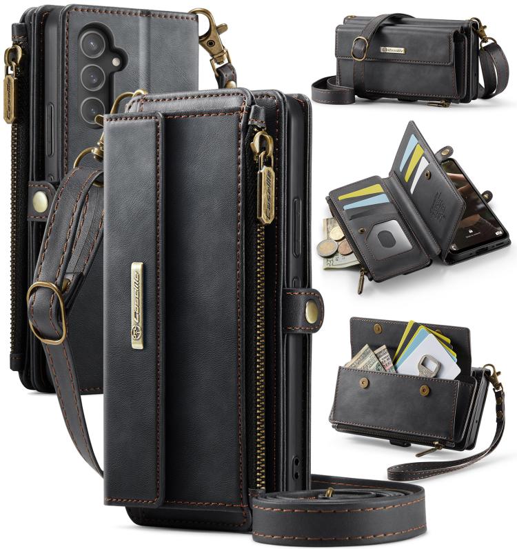 For Samsung Galaxy A54 5G CaseMe C39 RFID Blocking Zipper Wallet Leather Phone Case with Crossbody Strap(Black)
For Samsung Galaxy A54 5G CaseMe C39 RFID Blocking Zipper Wallet Leather Phone Case with Crossbody Strap(Black)