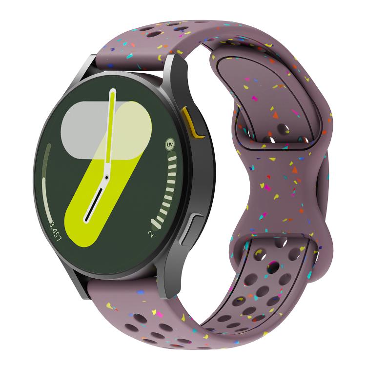 20mm Eco-Friendly Granular Colorful Dots Silicone Watch Band(Smoke Purple)
20mm Eco-Friendly Granular Colorful Dots Silicone Watch Band(Smoke Purple)