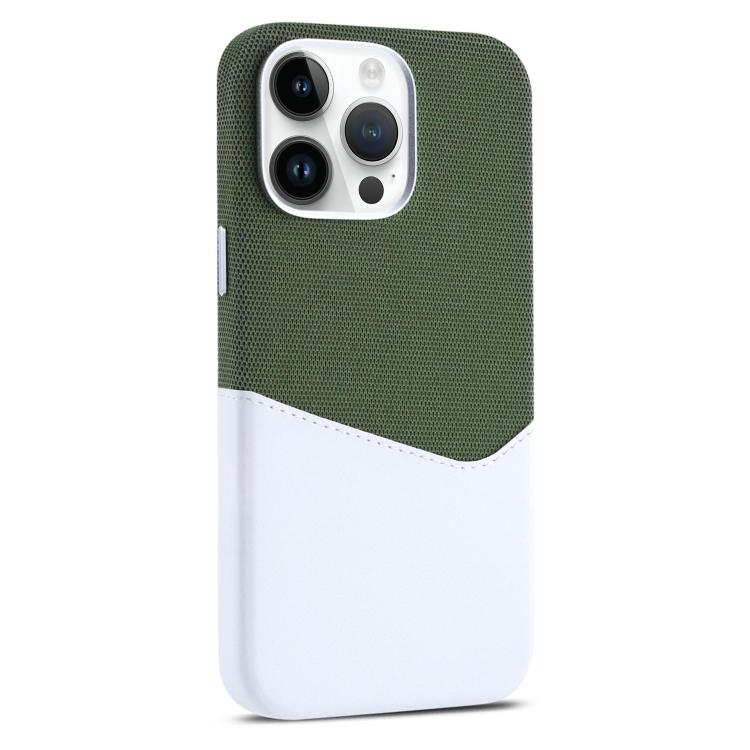 For iPhone 14 Pro Max Kalebol Cloth Textue Stitching Card Slot Magnetic Phone Case(Green)
For iPhone 14 Pro Max Kalebol Cloth Textue Stitching Card Slot Magnetic Phone Case(Green)