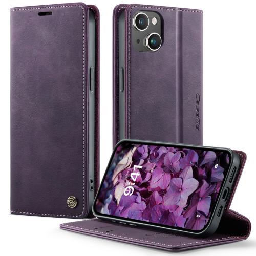 For iPhone 15 Plus CaseMe 033 Calf Leather Lining Microfibre RFID Blocking Phone Case(Purple)
For iPhone 15 Plus CaseMe 033 Calf Leather Lining Microfibre RFID Blocking Phone Case(Purple)