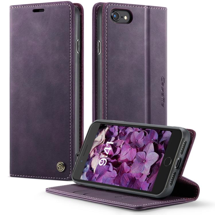For iPhone SE 2022 / 8 / 7 CaseMe 033 Calf Leather Lining Microfibre RFID Blocking Phone Case(Purple)
For iPhone SE 2022 / 8 / 7 CaseMe 033 Calf Leather Lining Microfibre RFID Blocking Phone Case(Purple)