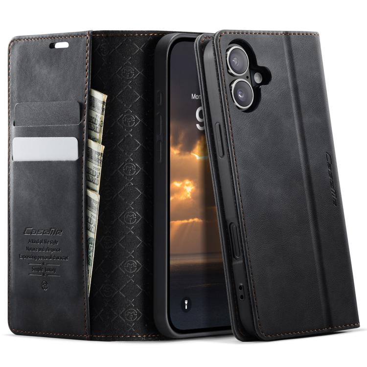 For iPhone 17 CaseMe 033 Calf Leather Lining Microfibre RFID Blocking Phone Case(Black)
For iPhone 17 CaseMe 033 Calf Leather Lining Microfibre RFID Blocking Phone Case(Black)