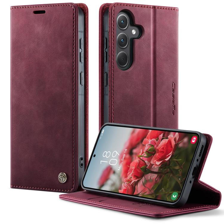 For Samsung Galaxy A35 5G CaseMe 033 Calf Leather Lining Microfibre RFID Blocking Phone Case(Red)
For Samsung Galaxy A35 5G CaseMe 033 Calf Leather Lining Microfibre RFID Blocking Phone Case(Red)